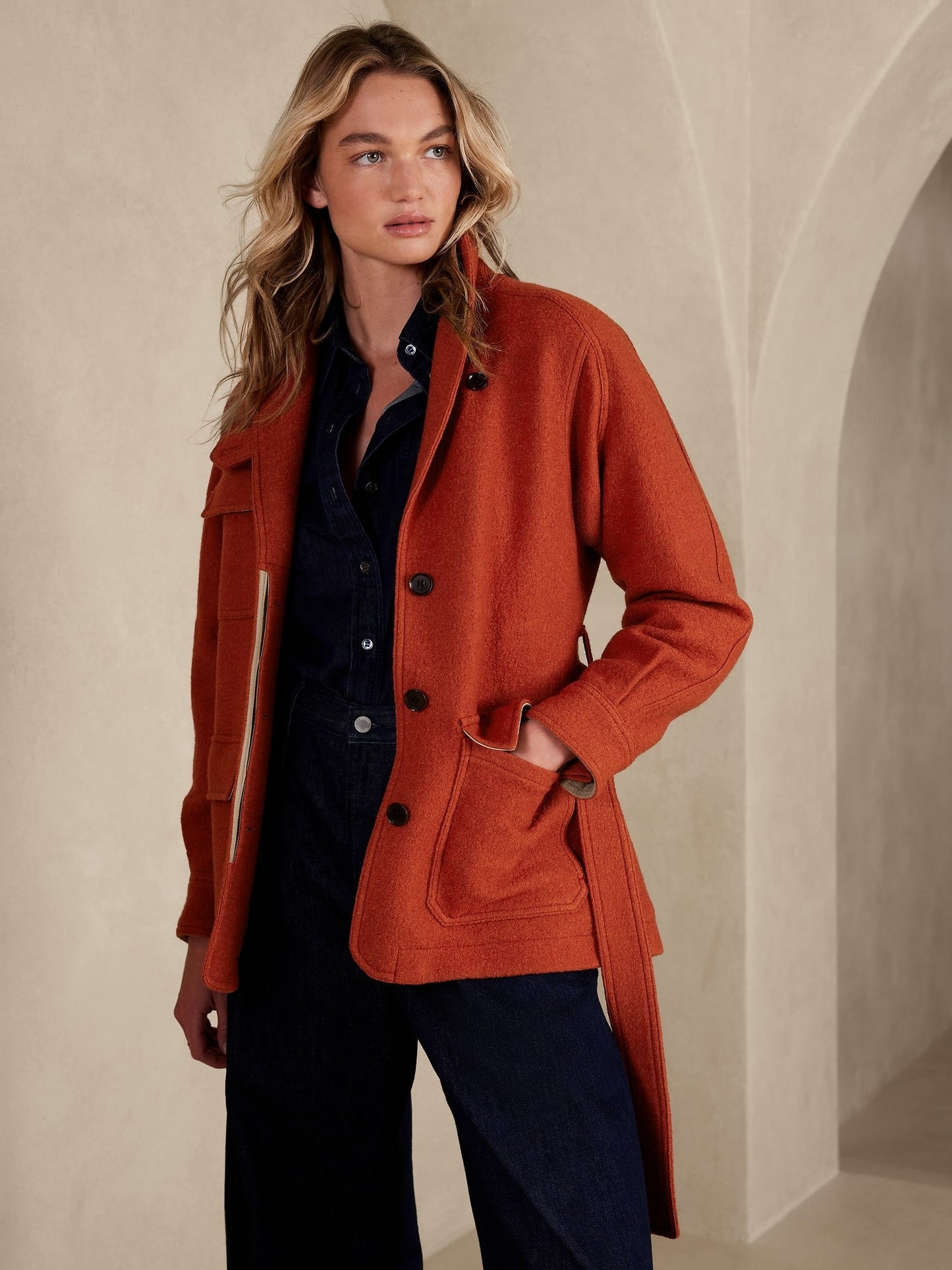 Finola Bouclé Cargo Jacket