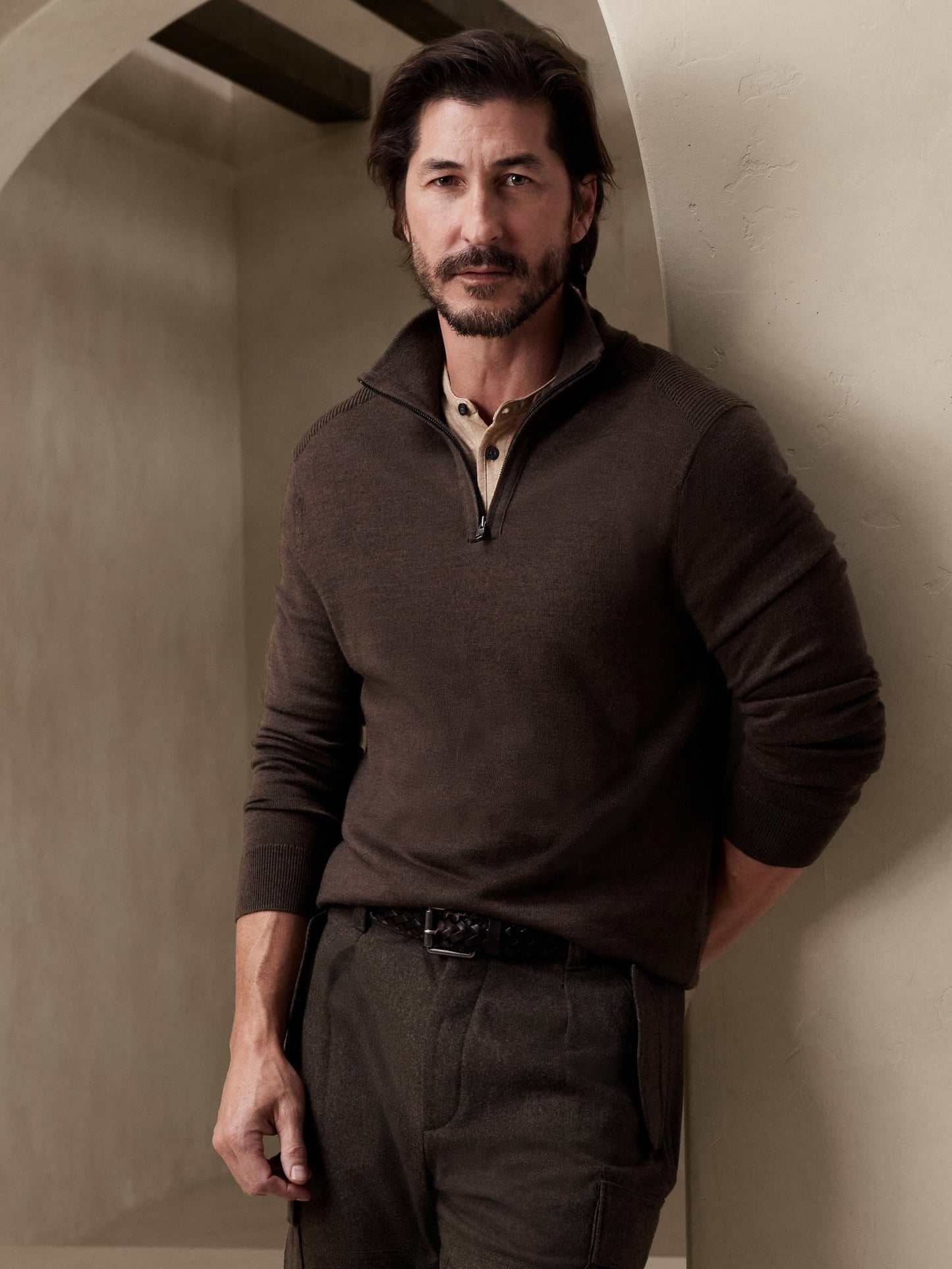 Franki Merino Half-Zip Sweater