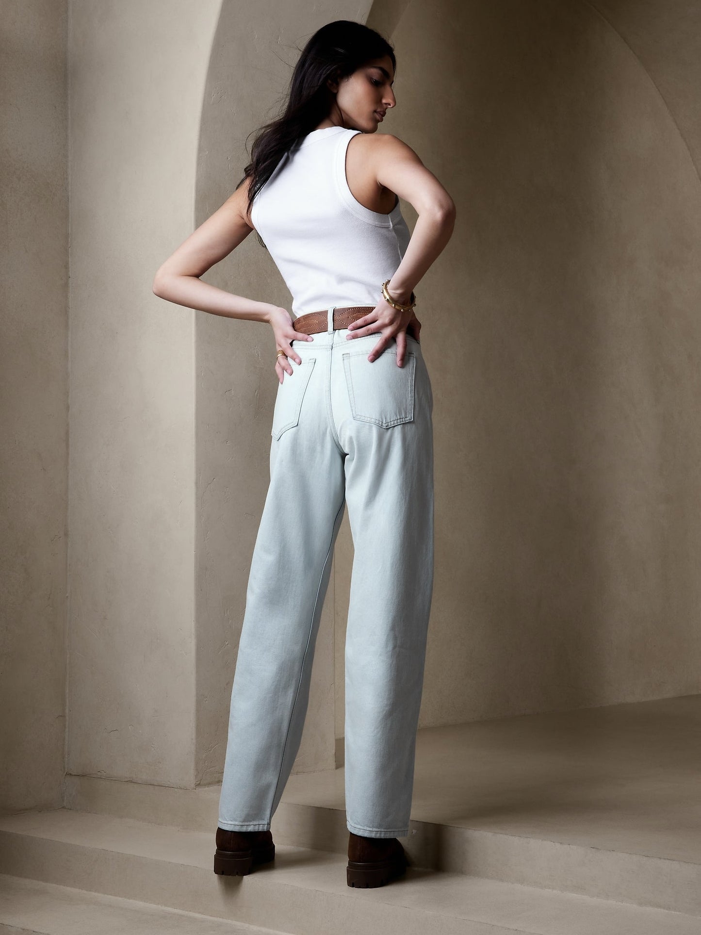 Jeans Ancho Azul