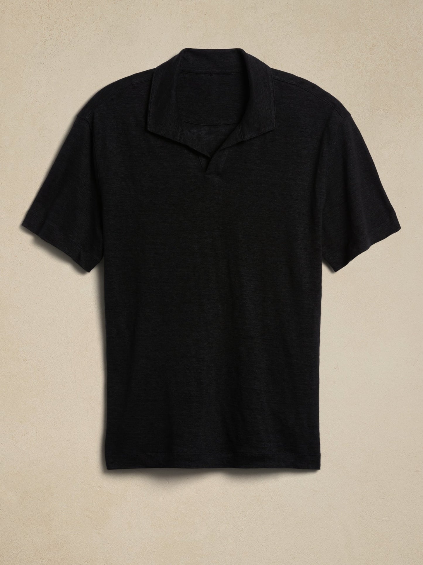 Polo De Lino Negro