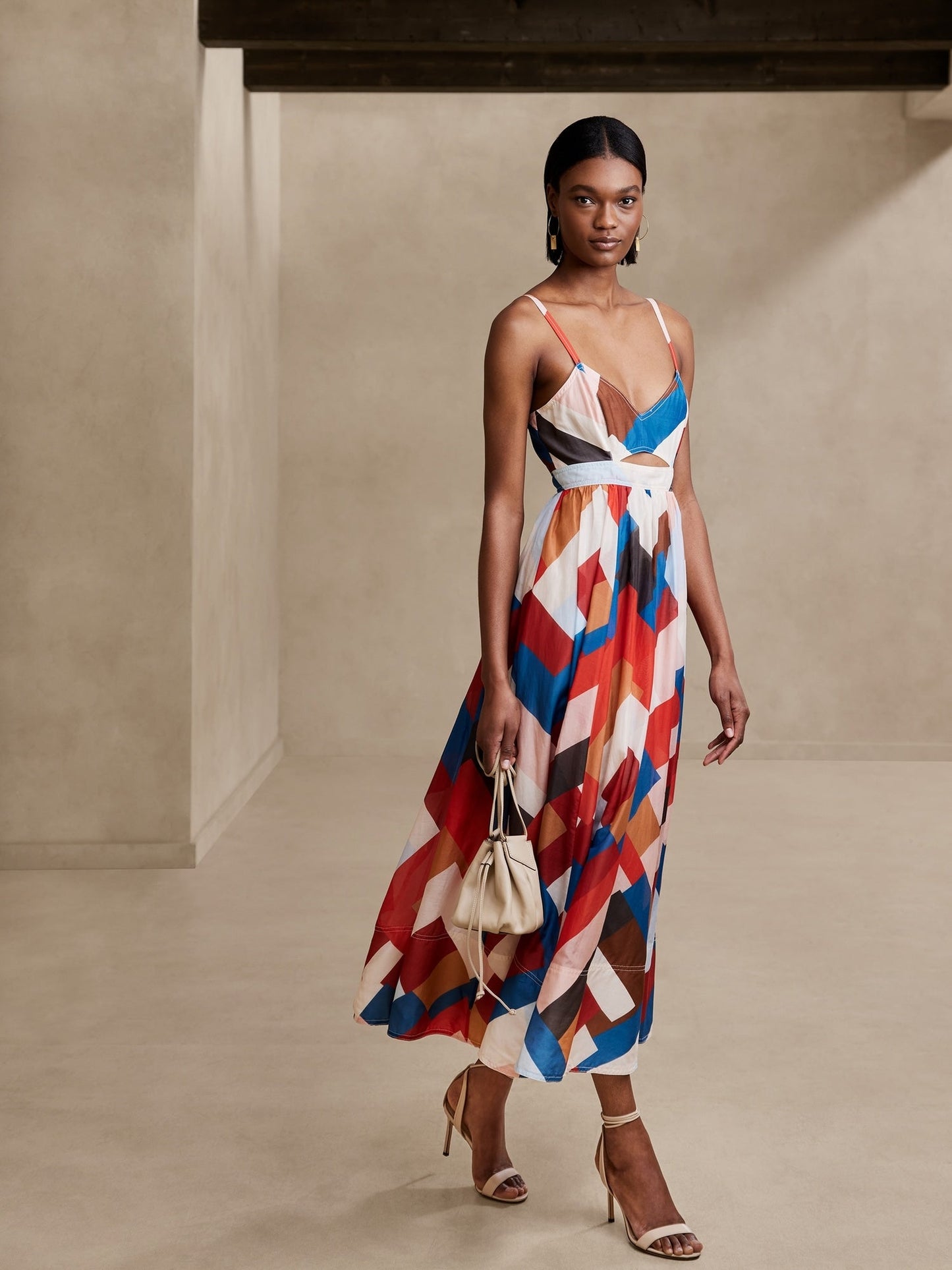 Vestido Largo Cut-Out Multicolor