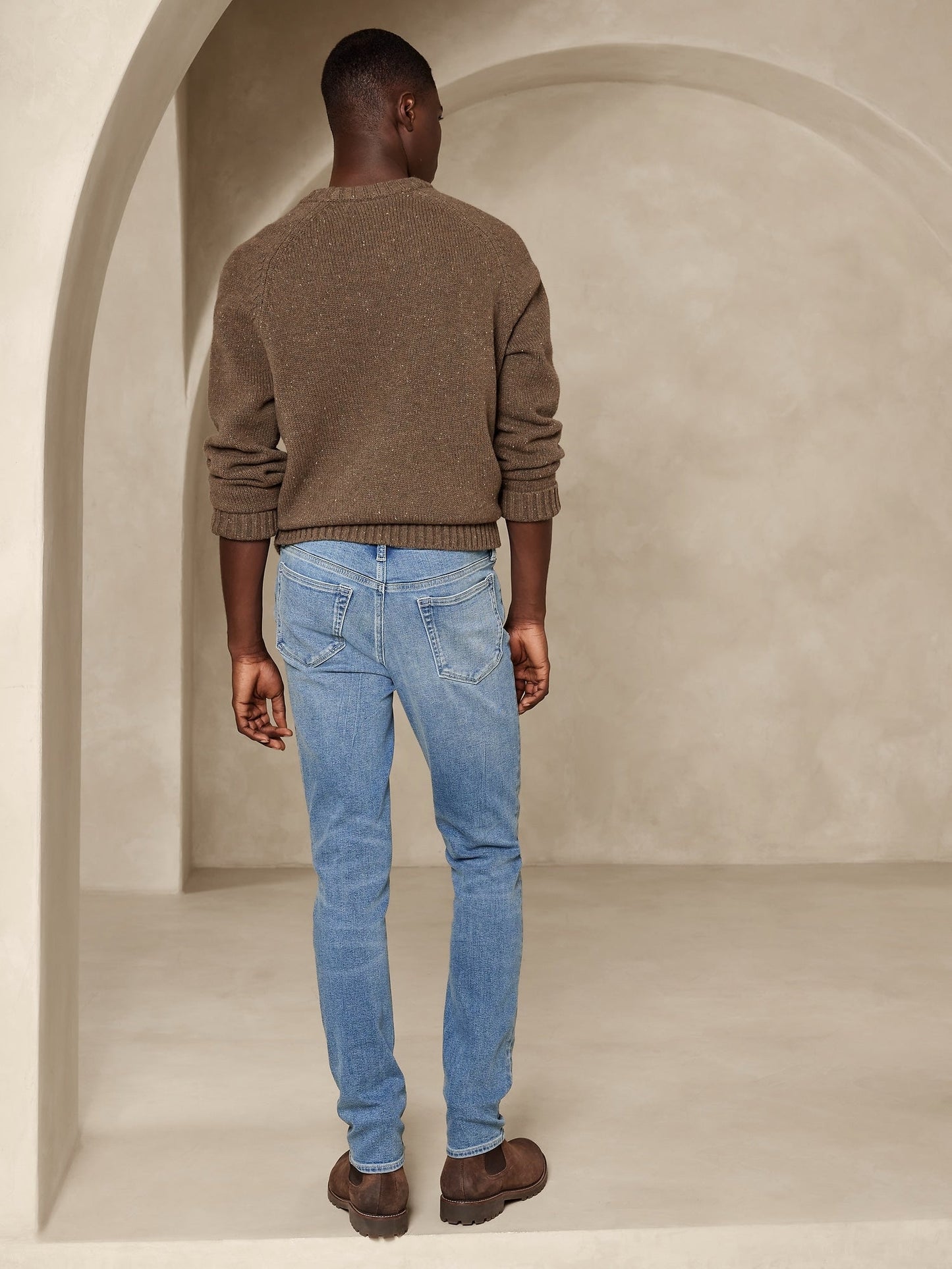 Jeans Corte Ajustado Azul Claro